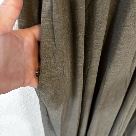 NATURAL LIFE Army Green  Sleeveless Jumpsuit Xtra Wide Leg One Size NEW - Picture 8 of 13